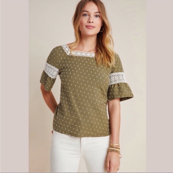 Anthropologie Tops - Maeve by Anthropologie Venezia Textured Top Size Small